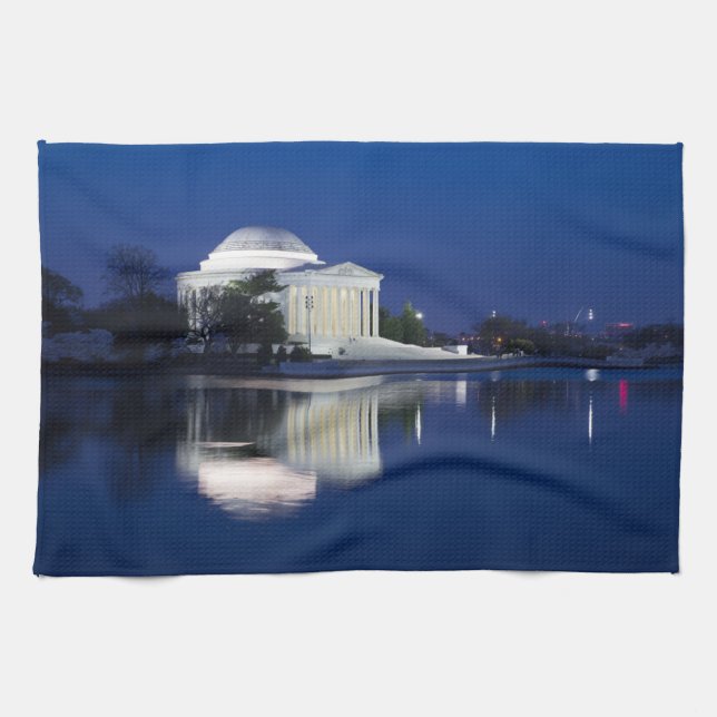 Denkmäler | Das Jefferson Memorial Geschirrtuch (Horizontal)