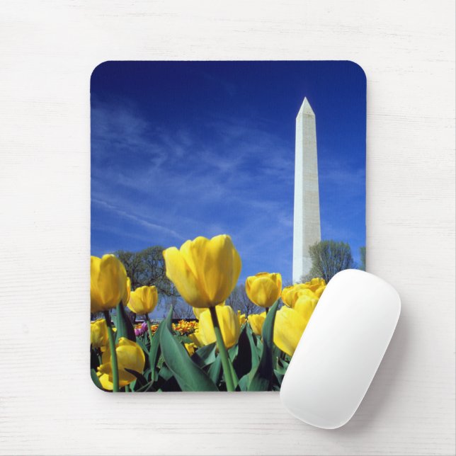 Denkmäler | Denkmal von Washington im Frühjahr Mousepad (Mit Mouse)