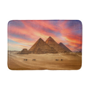 Denkmäler Die großen Pyramiden Badematte