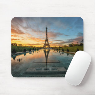 Denkmäler Eiffelturm Sunrise Mousepad