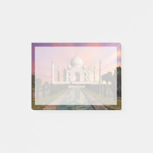 Denkmäler Farbige Sicht auf den Taj Mahal Post-it Klebezettel