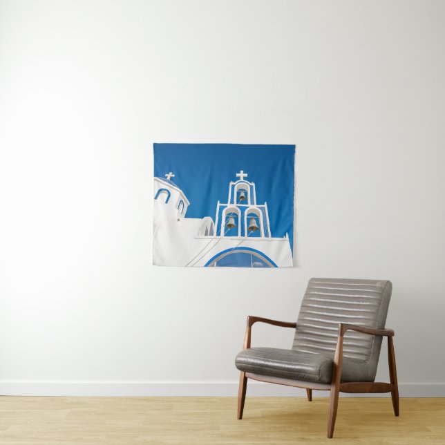 Denkmäler | Griechische Kirche der Blauen Kuppel Wandteppich (Beispiel (Horizontal))