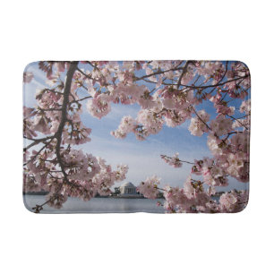 Denkmäler Jefferson Memorial Cherry Blossys Badematte