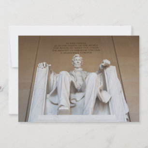 Denkmäler Memorial Lincoln Dankeskarte