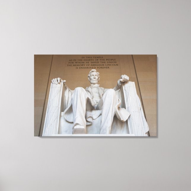 Denkmäler | Memorial Lincoln Leinwanddruck (Vorderseite)
