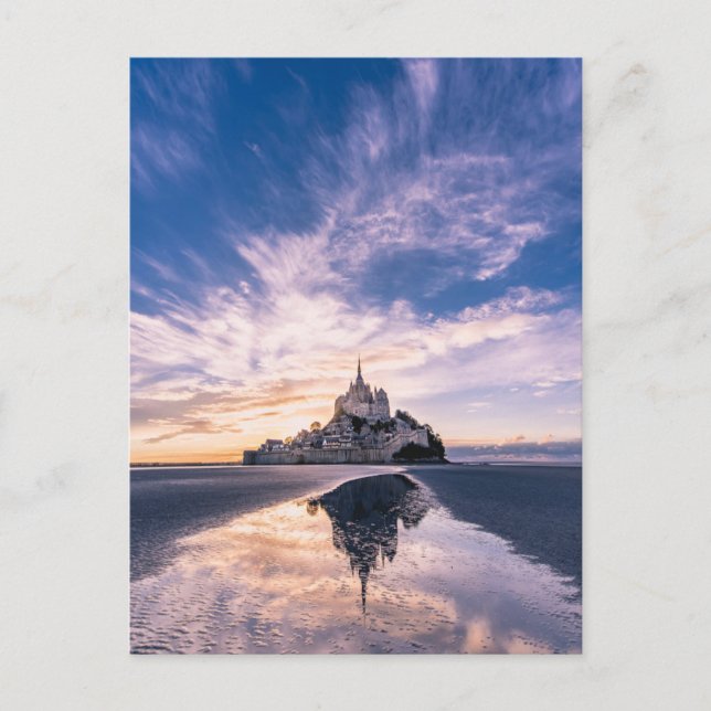 Denkmäler | Mont Saint-Michel, Normandie Frankreic Postkarte (Vorderseite)