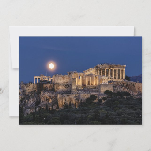 Denkmäler | Parthenon Athen, Griechenland Dankeskarte (Vorderseite)