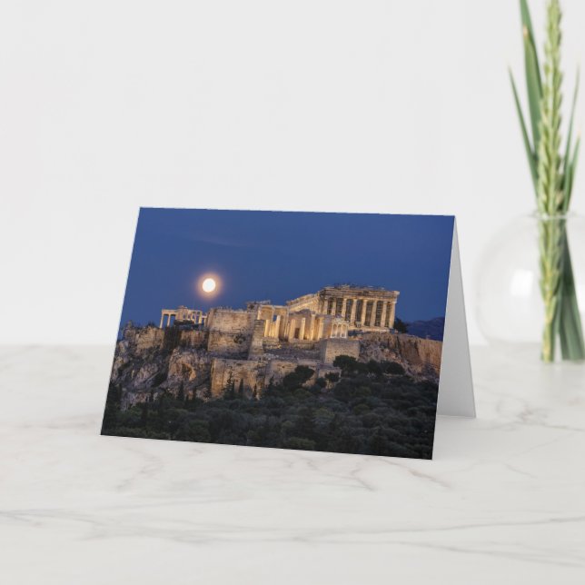 Denkmäler | Parthenon Athen, Griechenland Karte (Vorderseite)