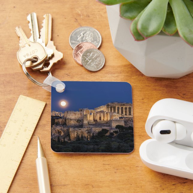 Denkmäler | Parthenon Athen, Griechenland Schlüsselanhänger (Schreibtisch)