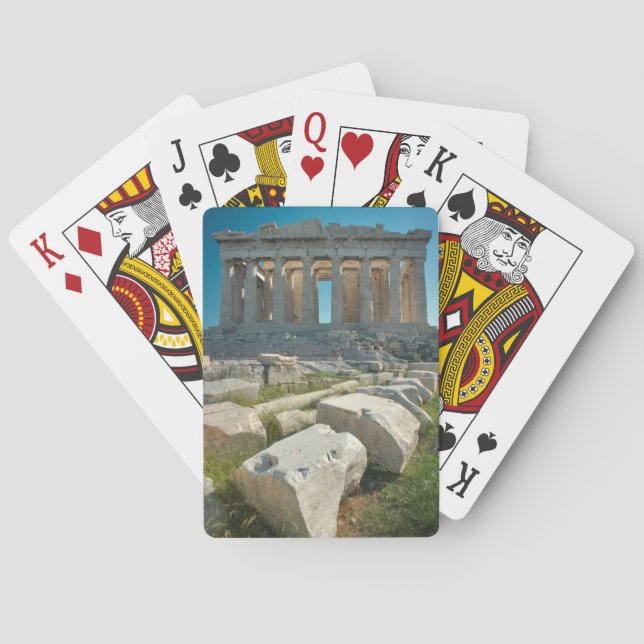 Denkmäler | Parthenon Athen, Griechenland Spielkarten (Rückseite)
