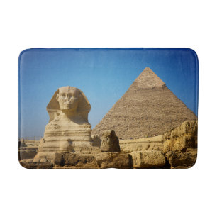 Denkmäler Sphinx & Pyramide Ägyptens Badematte