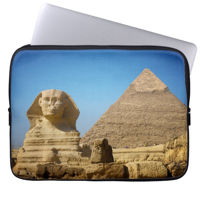 Denkmäler | Sphinx & Pyramide Ägyptens Laptopschutzhülle (Vorderseite)