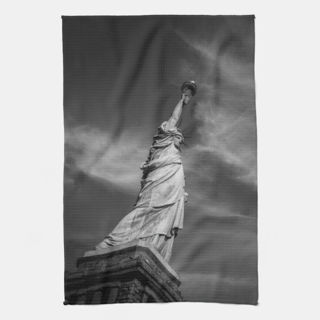 Denkmäler | Statue of Liberty Manhattan NYC Geschirrtuch (Vertikal)