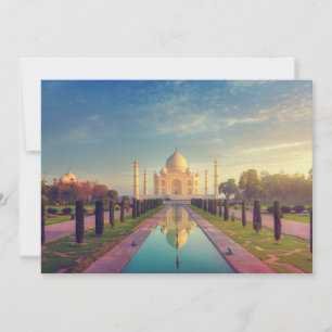 Denkmäler Taj Mahal Colors Dankeskarte