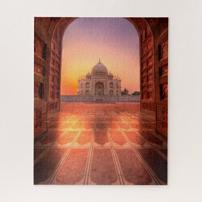 Denkmäler | Taj Mahal, Indien bei Sunset (Vertikal)