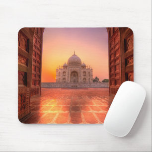 Denkmäler   Taj Mahal, Indien bei Sunset Mousepad