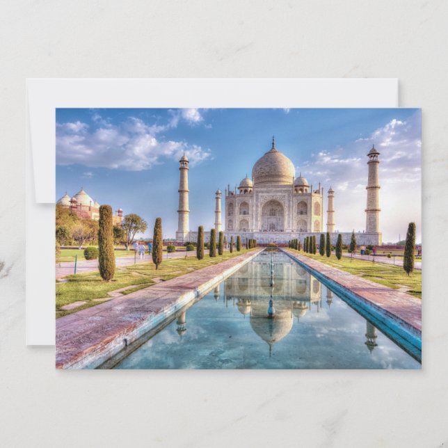 Denkmäler | Taj Mahal Sunrise Dankeskarte (Vorderseite)