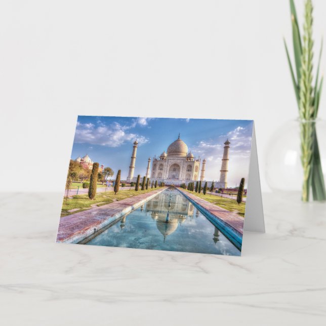 Denkmäler | Taj Mahal Sunrise Karte (Vorderseite)