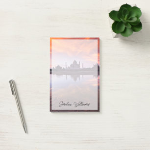 Denkmäler Taj Mahal Sunset Post-it Klebezettel