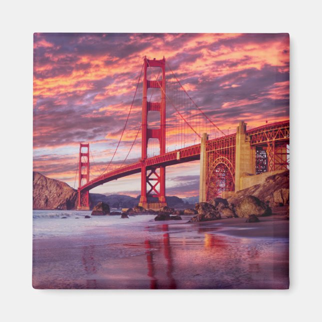 Denkmäler | The Golden Gate San Francisco, CA Magnet (Vorne)