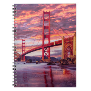 Denkmäler The Golden Gate San Francisco, CA Notizblock