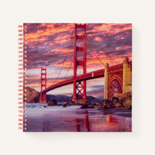 Denkmäler The Golden Gate San Francisco, CA Notizbuch