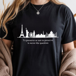 Denkmalschutz, Große Weltgebäude Tri-Blend Shirt