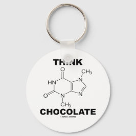Denkschokolade (Theobrominmolekulare Chemie) Schlüsselanhänger