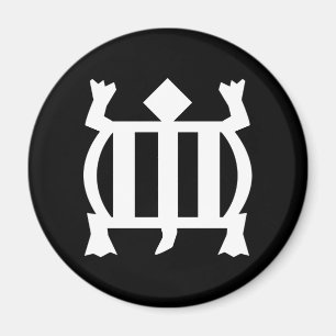 Denkyem   Symbol für Anpassungsfähigkeit und Cleve Magnet