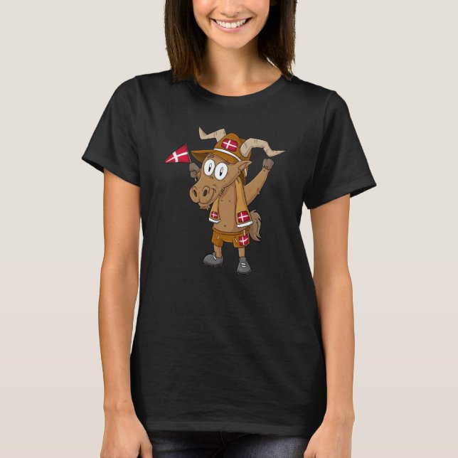 Denmark Capricorn Fan T-Shirt (Vorderseite)
