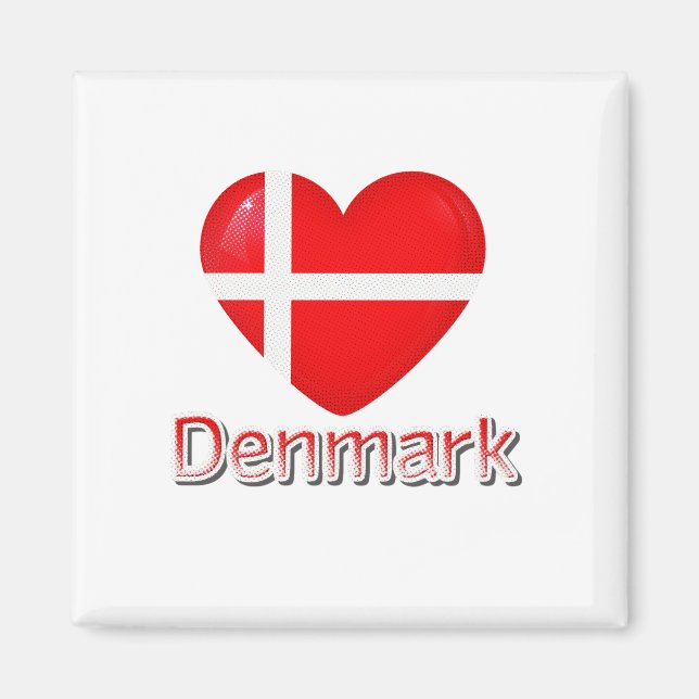 Denmark Flag Cutout Magnet (Vorne)