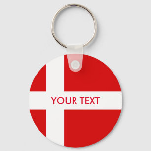 Denmark flag key chain Danish design Schlüsselanhänger