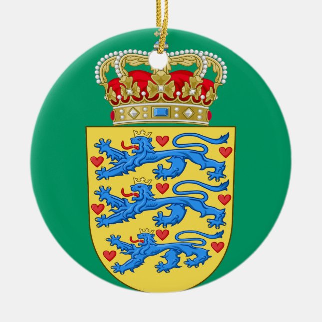 DENMARK*- ornement de Noël/Danmark Juleuro (Devant)