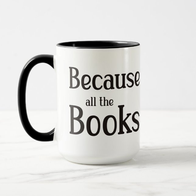 Denn alle Bücher Tasse (Links)