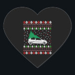 Denn Christmas Herz-Aufkleber<br><div class="desc">Denn Christmas</div>