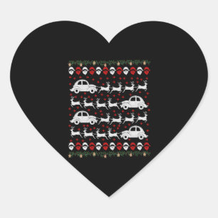 Denn Christmas Herz-Aufkleber