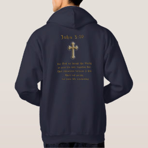 Denn er wurde für unsere Übertretungen verletzt Hoodie