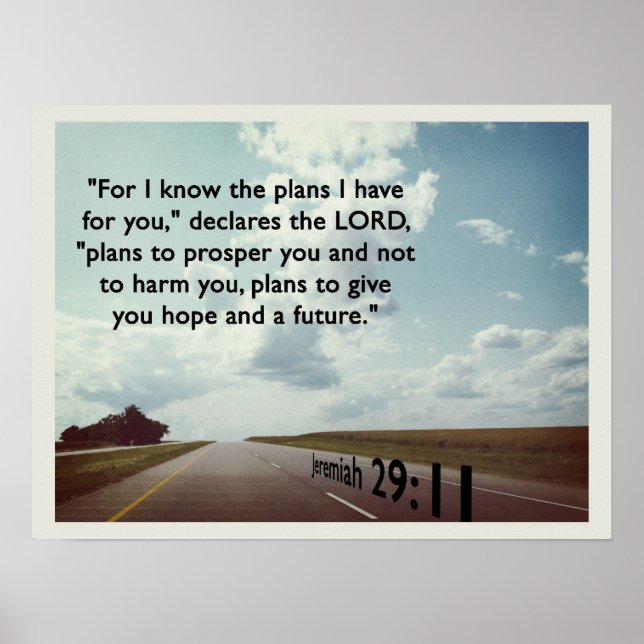 Denn ich kenne die Pläne... Poster (Vorne)