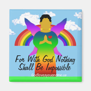 Denn mit Gott ist nichts unmöglich Magnet