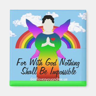 Denn mit Gott ist nichts unmöglich Magnet