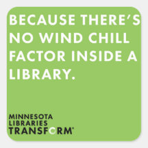 Denn Wind Chill Green Square Sticker