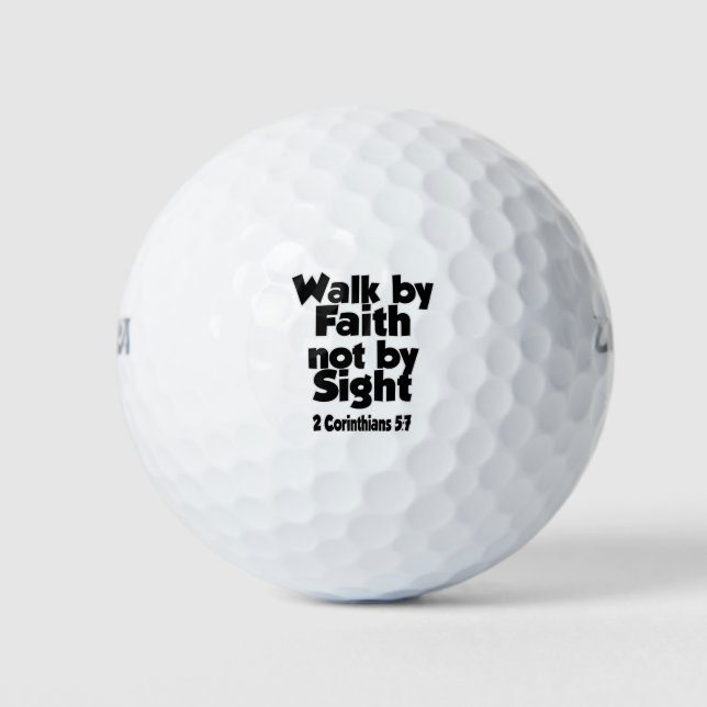 Denn wir gehen durch den Glauben, nicht durch den  Golfball (Vorderseite)