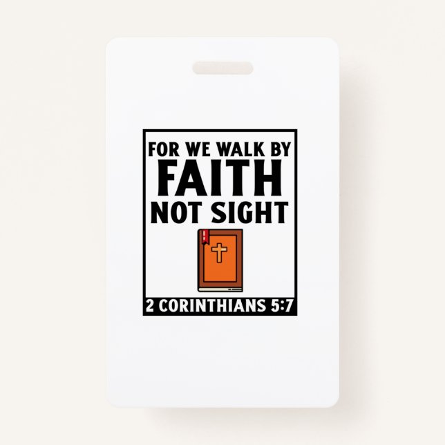 Denn wir gehen durch den Glauben und durch den chr Ausweis (Vorderseite)