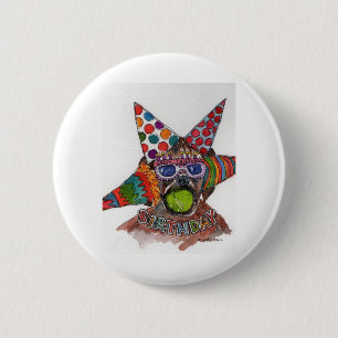 Dennis Rodman Boxer Aquarell BD-Malerei Button