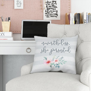 Dennoch beharrte sie darauf, kissen