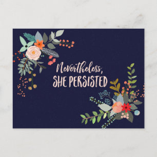 Dennoch beharrte sie darauf, postkarte