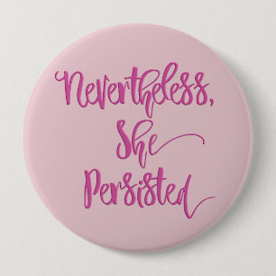 Dennoch bestand sie Knopf-Rosa fort Button