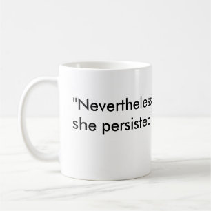 "Dennoch, bestand sie" mit PinkHat Eagle fort Kaffeetasse