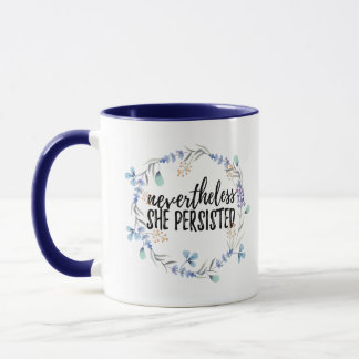 Dennoch bestand sie Zwei-Ton Tasse fort