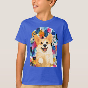 DENNY Corgi - ArtMuse Collection Jugend T-Shirt
